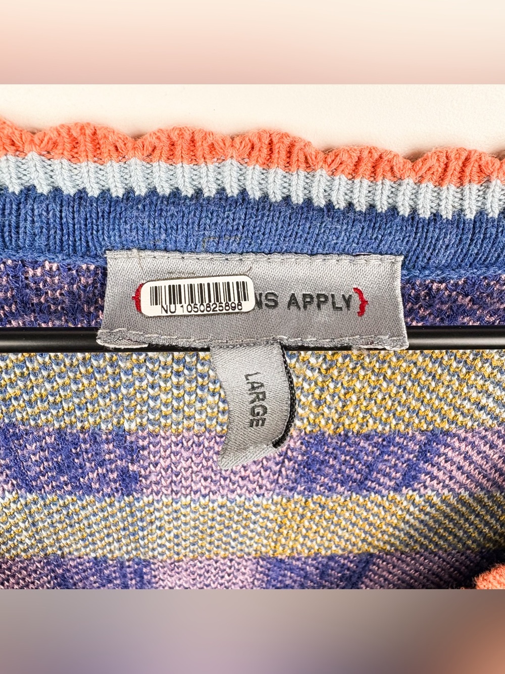 Anthropologie Conditions Apply Endreea Dress Gingham Plaid Sweater Long Sleeve - Picture 4 of 8